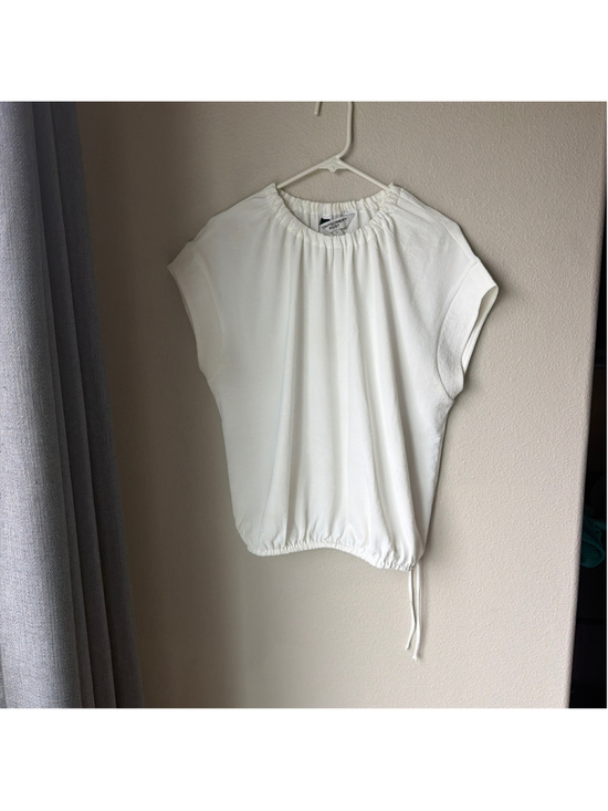 Montgomery Post Tops - Stirch fix Women's Montgomery Post White Blouse Size L